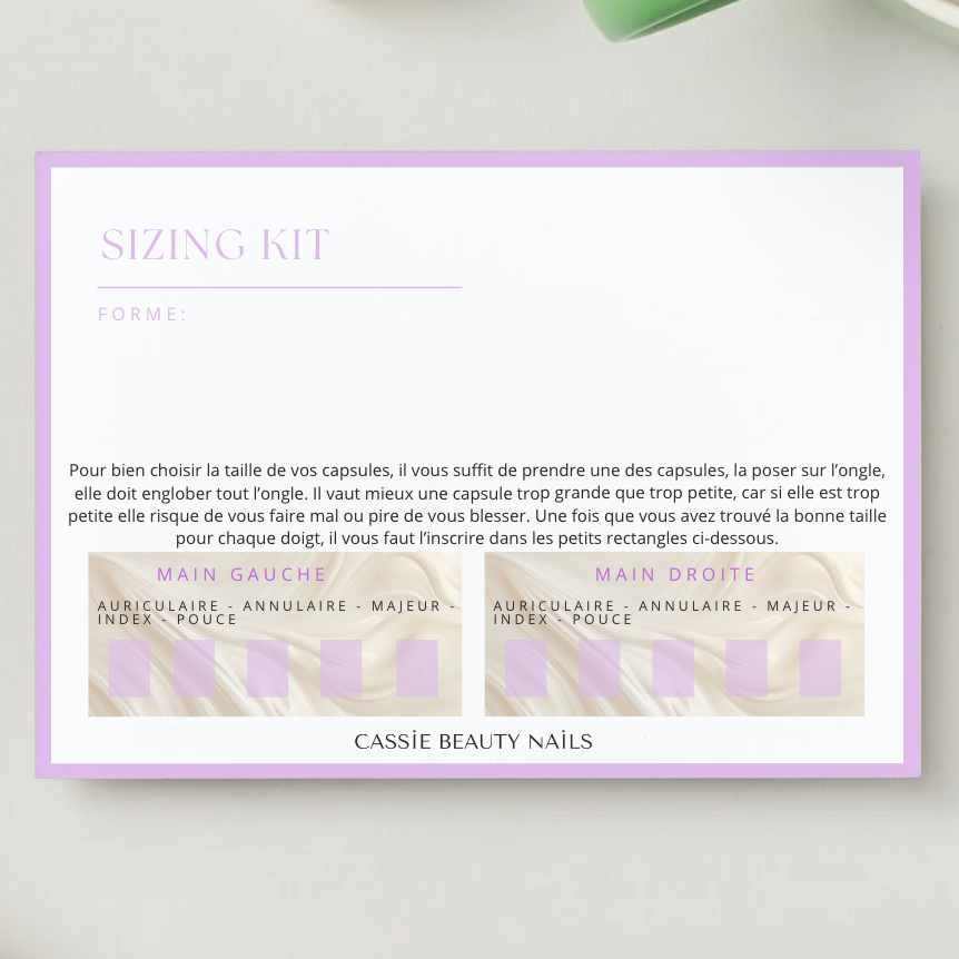 Sizing kit