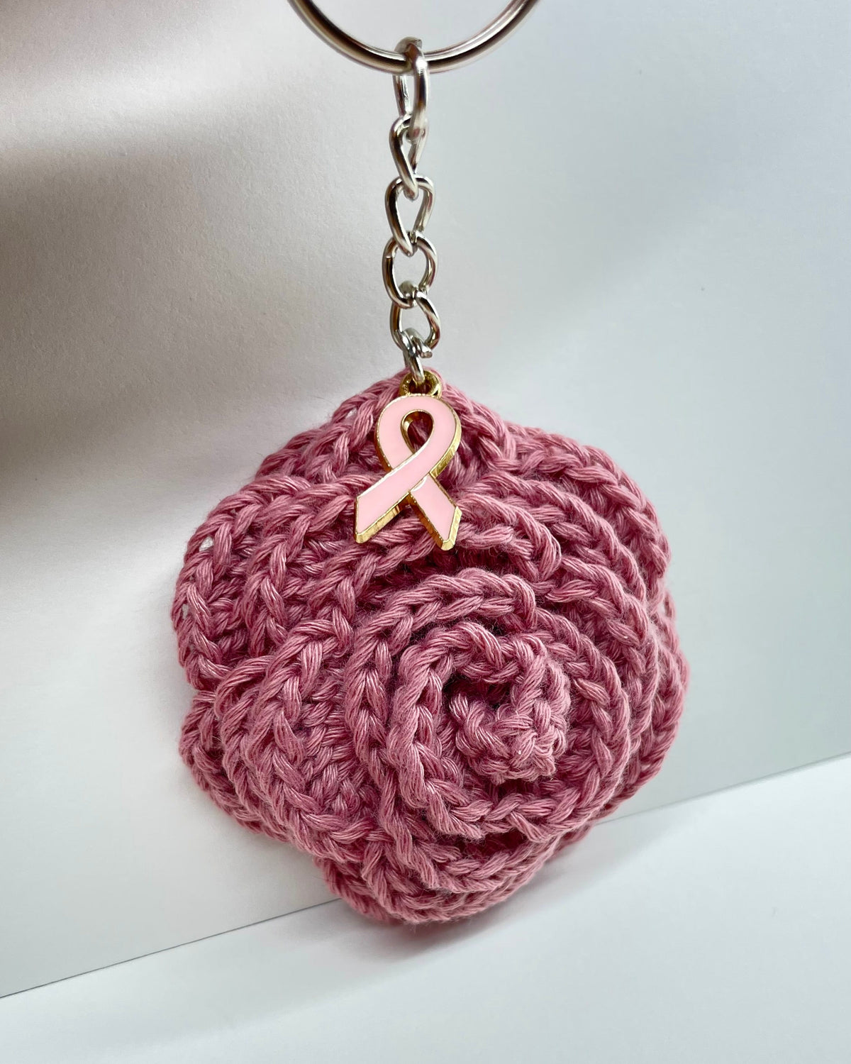 PORTE CLÉ ROSE