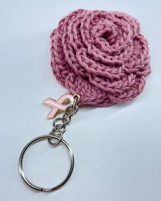 PORTE CLÉ ROSE