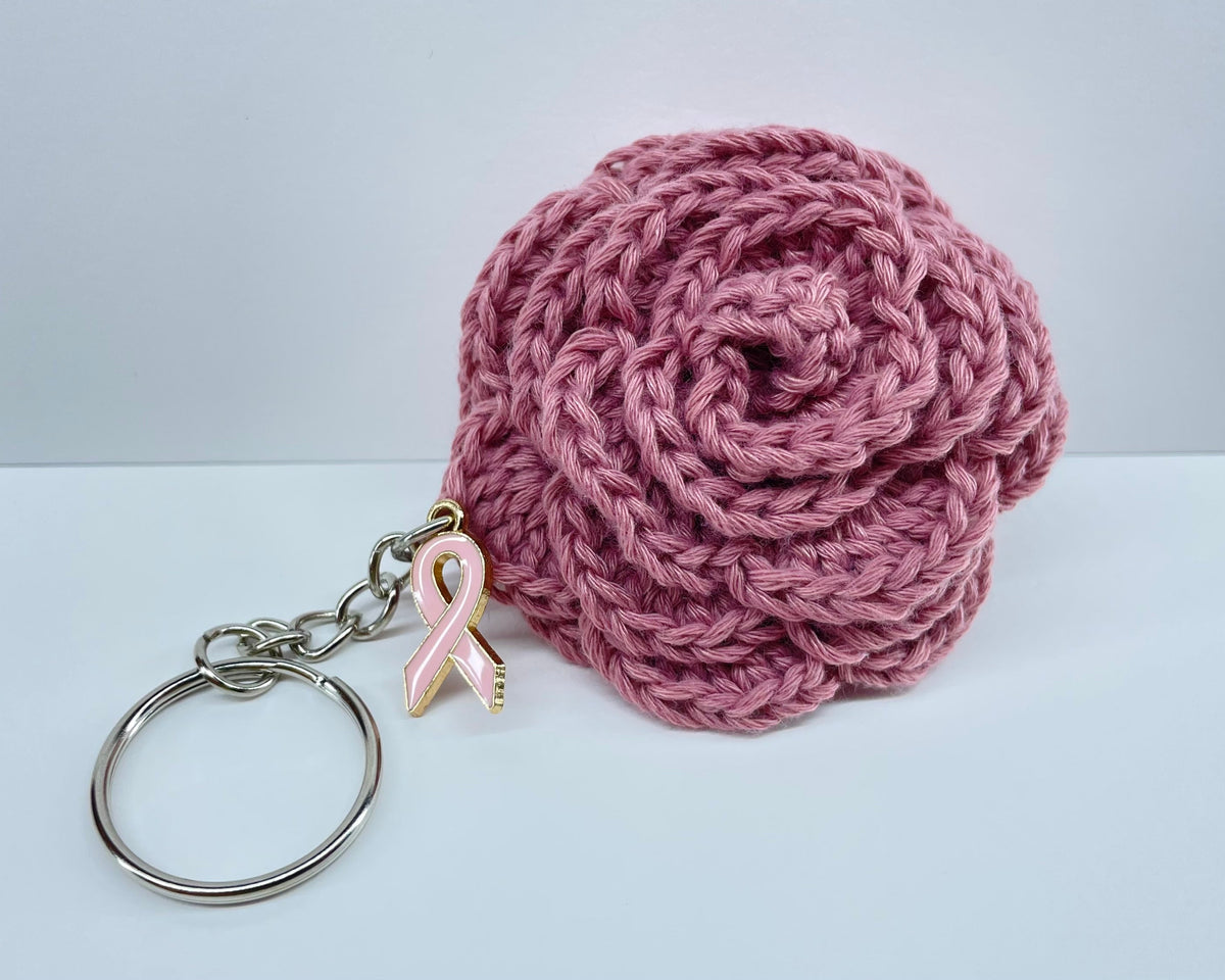PORTE CLÉ ROSE