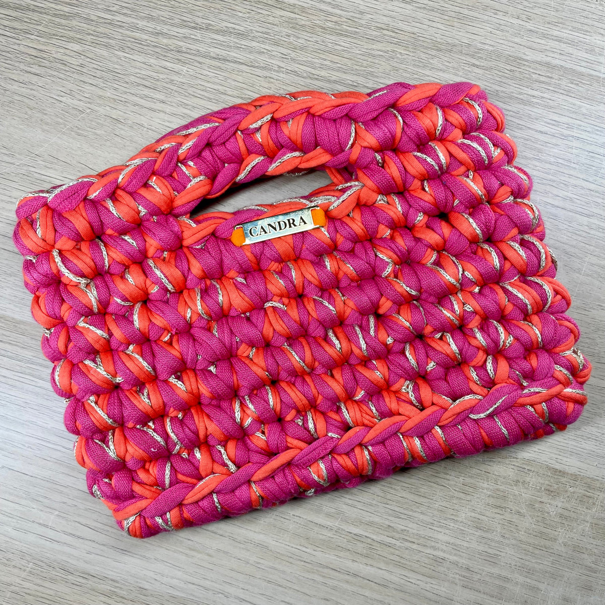 Naïade fuchsia, orange et doré, taille S