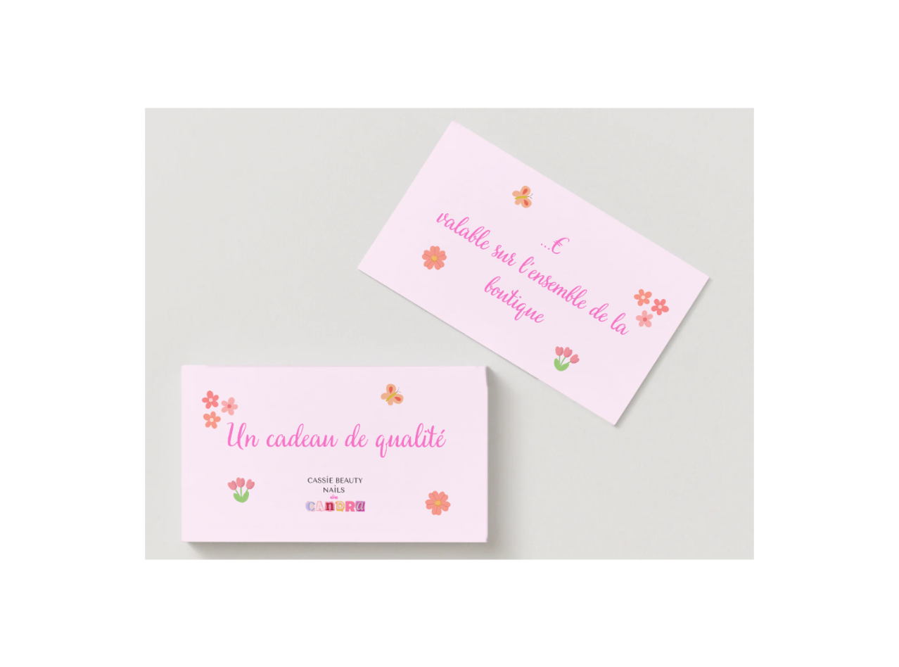 CARTE-CADEAU CASSIE BEAUTY NAILS ALIAS CANDRA
