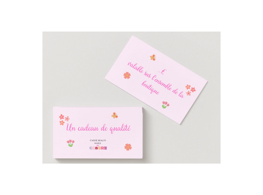 Carte Cadeau Cassie Beauty Nails alias Candra