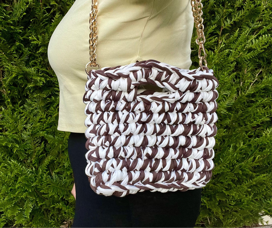 Alba marron et blanc, taille S