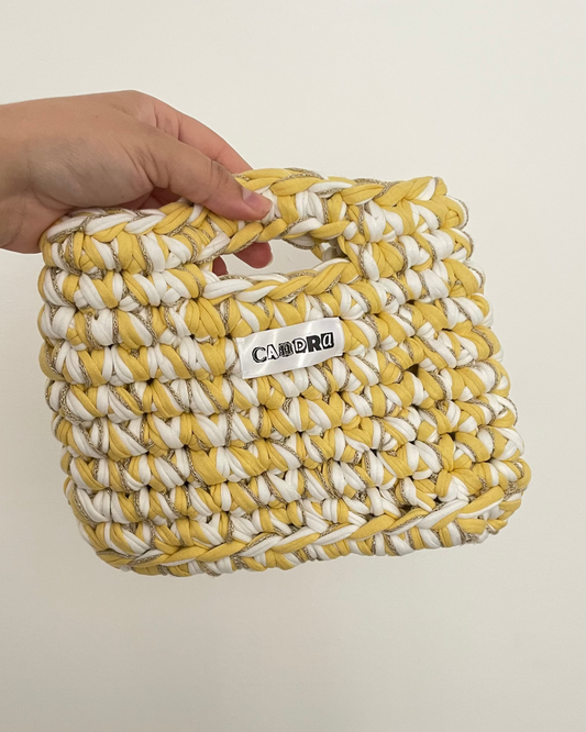 Alba jaune, blanc et doré, taille S
